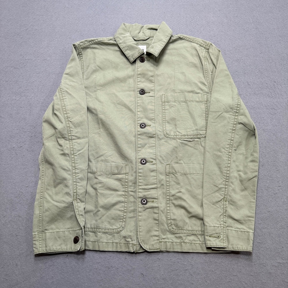GAP Jacket Men's XS Green Canvas Loose Fit Utility Hiking Field Coat Canvas
